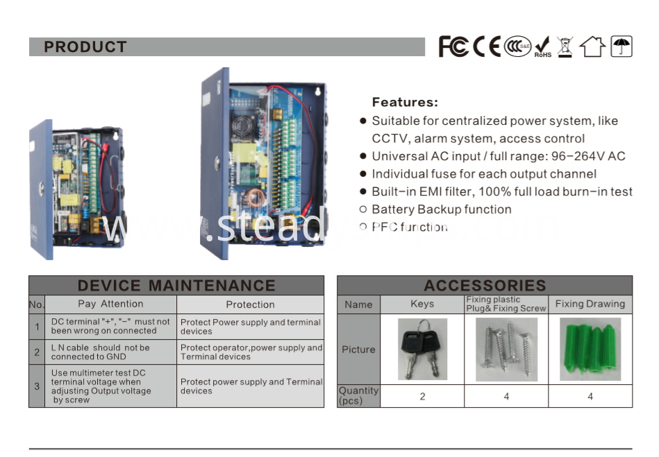 power supply cctv power supply cctv